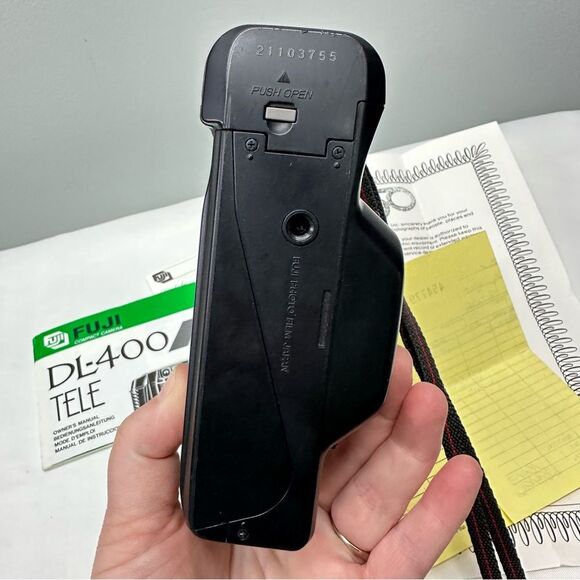 vintage Fuji DL-400 tele 35mm camera.  instruction manual, kodak film - Picture 7 of 7